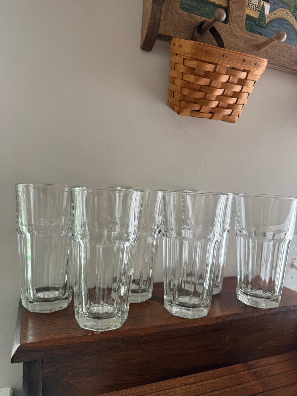 Libbey Duratuff: Clear Glass Tall Drinking Tumblers - Set of 6